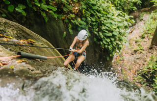 On property Adventure Experiences - Waterfall Rappelling 