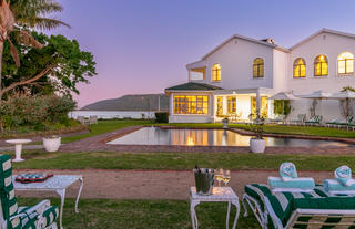 The Manor House Pool at Twilight