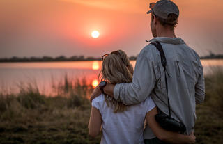 Sunset on the lagoon