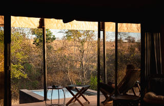 Plunge pool view from room