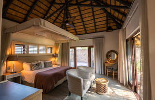 Chalet with outdoor shower view