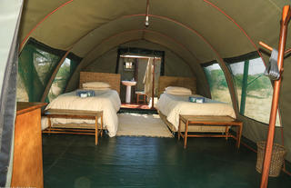 Inside of Tent