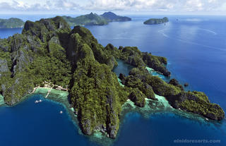 Miniloc Island Aerial View