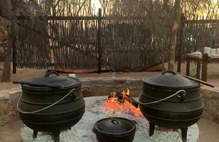 All meals are oprepared on open fires at Madisa