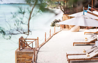 Private beach