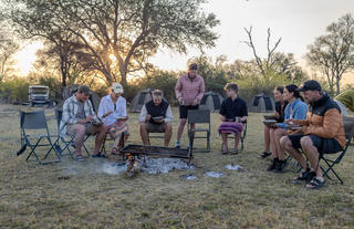 Delicious meals around the bush fire