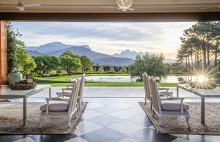 Loggia with expansive views