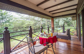 Each Villa has a private deck