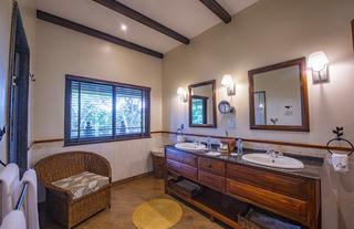 Bathroom area with ample space