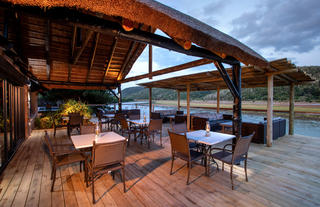Deck overlooking the river