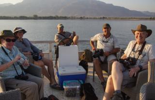 Boating on the Zambezi River 