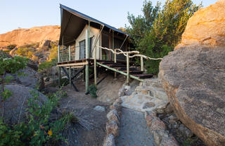 Tents on stilts