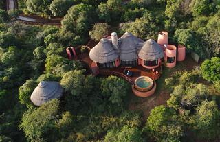 Aerial view of suites