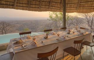 Dining by the pool