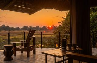 Lion Camp - early morning coffee time