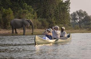 A canoe with a view