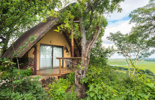 Chalet deck overlooking the Chobe Flood Plains