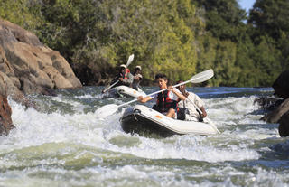 Shooting the rapids 