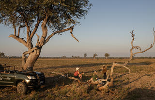 Coffee stop on morning game drive