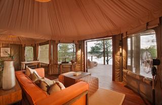 Standard Chalet living area looking out