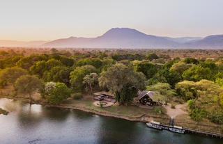 Chiawa Camp - camp at sunset