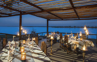 Chiawa Camp - new dining deck overlooking the Zambezi