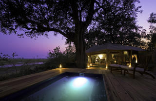 Each Zarafa Camp guest suite has a plunge pool