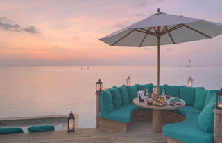 Over Water Bar at Sunset