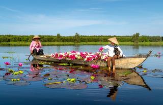 Flower boat Mekong River - Vietnam
