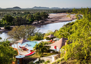 Sasaab is beautifully set overlooking the Ewaso Nyiro River