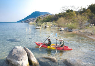 Kayaking on Lake Malawi