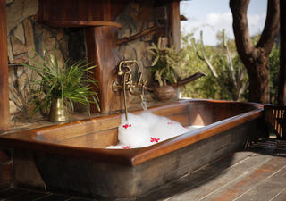 Stunning Olive and Cedar wood baths
