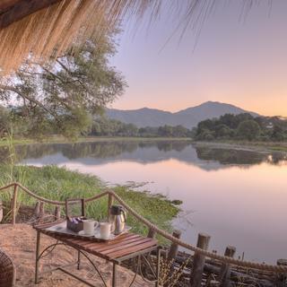 Panoramic views of the Chongwe River from every tent