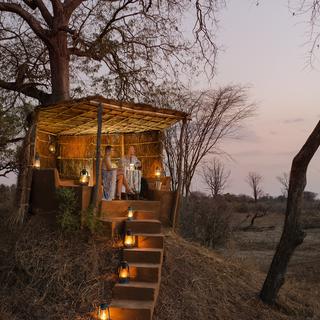 We are able to do romantic private dinners on our anthill lookout
