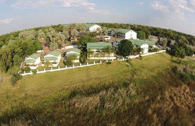 Aerial view of Maun Lodge