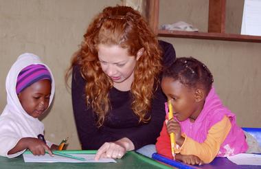 Volunteering at the Clever Cubs School