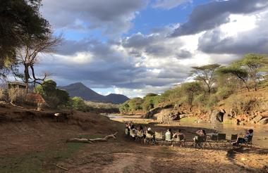 Sundowners in the river bed