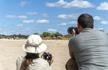 Nkonzi Camp - elephant viewing 