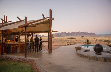 Desert Camp Bar & Pool Area