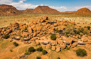 Chiwani Safari Camps' Camp Kipwe Aerial Shot