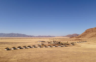 Birds eye view of lodge
