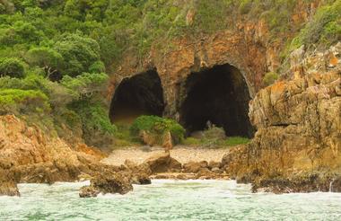 The nostril caves, just one of the many caves along the shoreline