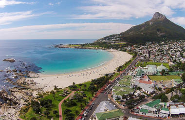 Camps Bay Village - Aerial view of Camps Bay and Lions Head