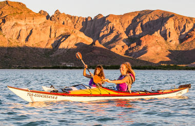 Kayaking in the Sea of Cortez