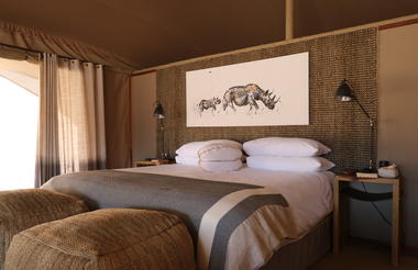 Hoanib Valley Camp - Double/ Twin Tent Interior 