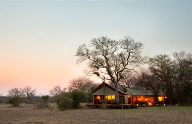 Plains Camp at sunset