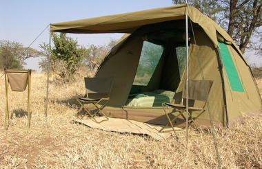 Wilderness Tent set up