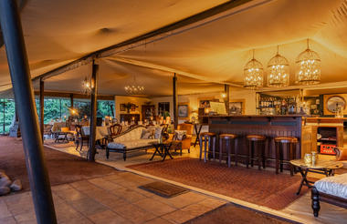 Main areas at Cottars 1920's Camp