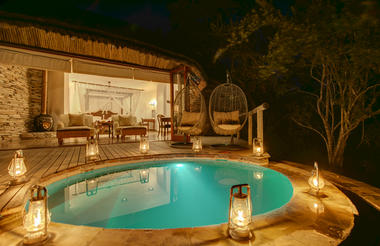 Each suite enjoys a private plungepool