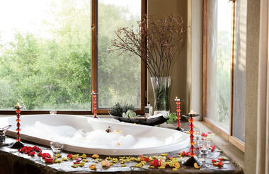 Bush-facing room Bathtub 